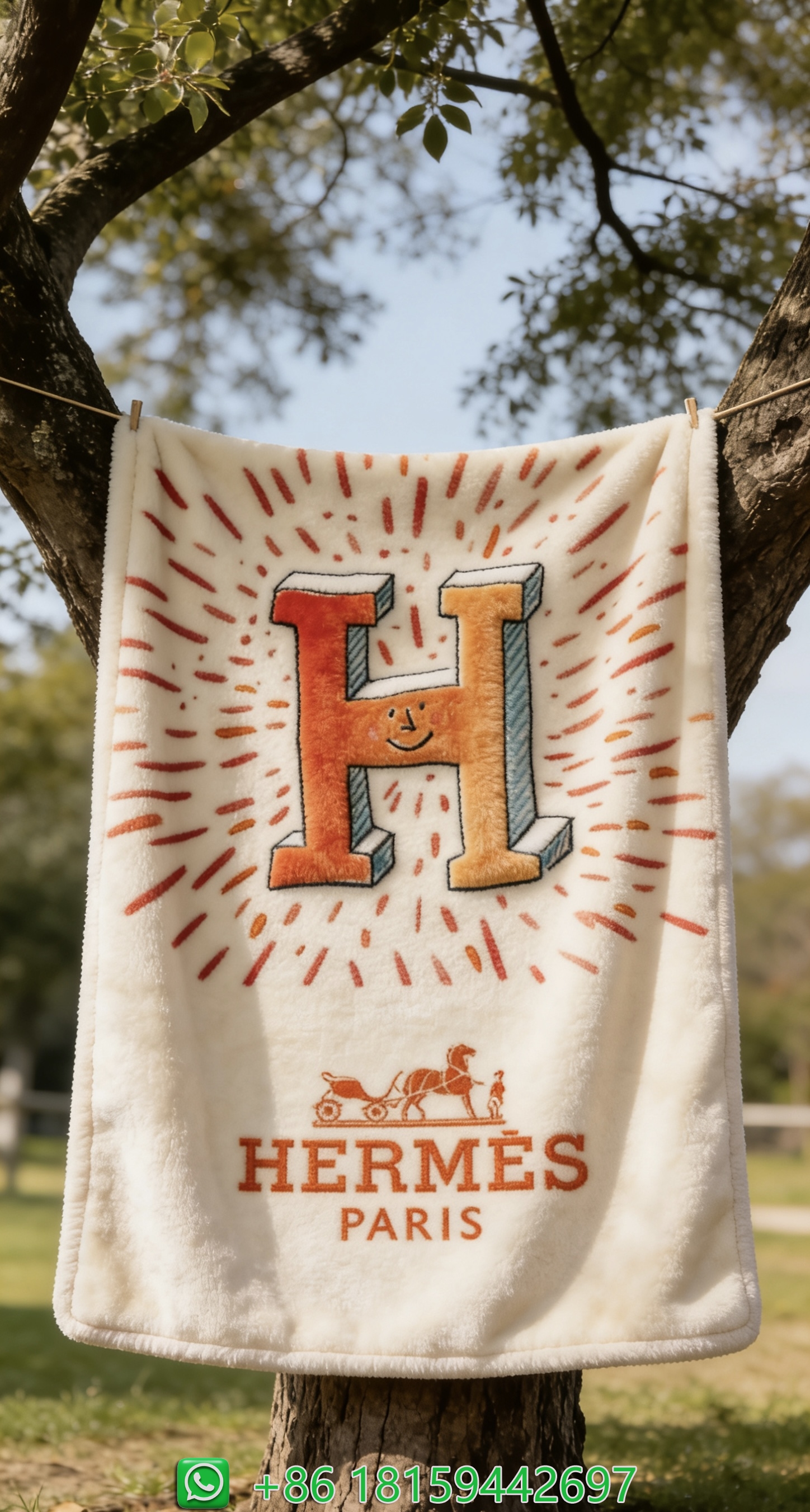 Hermes Throw Blankets